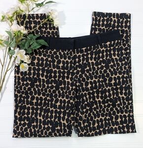 Loft Animal Print Zoe Slim Ankle Pants